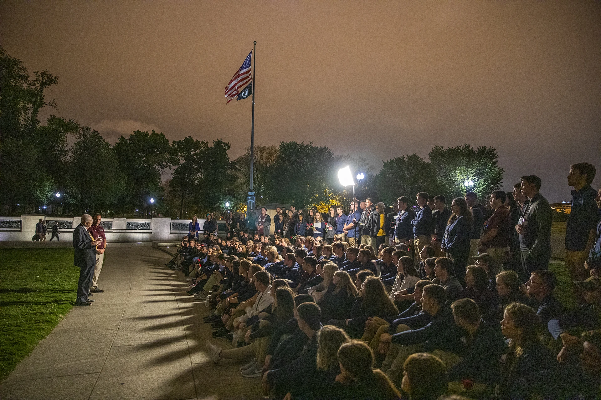 Heilman, WWII Veteran, addresses students